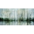 thumbnail image 2 of Weisz, Irene 32x18 Black Ornate Wood Framed with Double Matting Museum Art Print Titled - Mirrored Pond, 2 of 4