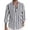 03# Royal Blue, variant on Qwertyu Striped Dress Shirts for Men Long Sleeve Button Down Shirts Summer Casual Loose T Shirts Business Tops Mint Green 2XL