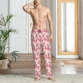 thumbnail image 2 of Honiee Summer Flamingo for men - a sleek fusion of Straight Pajama Pants, versatile Lounge Pants, and cozy Sleepwear, all rolled into one-Small, 2 of 6