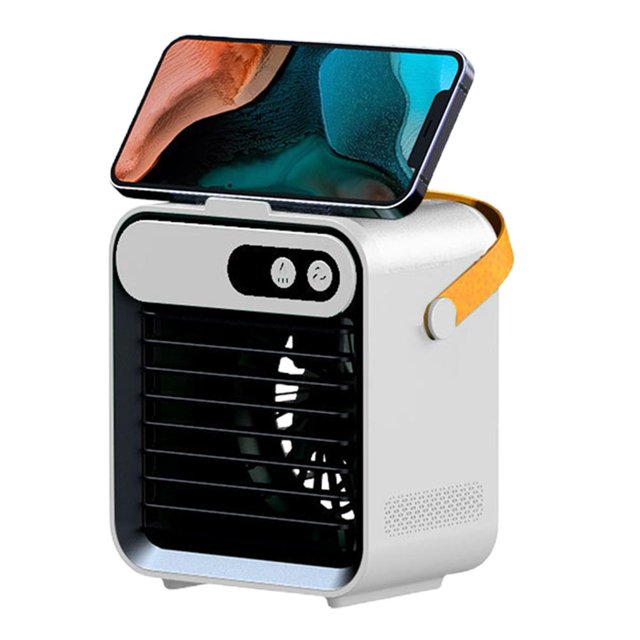 Aire Personal Portátil 4 En 1 Con Soporte Plegable, Ventilador De Escritorio Con Carga Usb, Ventilador De Aire Acondicionado Súper Silencioso Con 3 Velocidades De Viento matsuzay HA047692-02