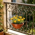 thumbnail image 7 of DefiDgd Plastic Hanging Flower Planter Pot with Metal Hanging Chain,Breathable Planter Container for Indoor Outdoor Greenery,Balcony Patio Garden Home Decor(CC), 7 of 7