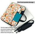 thumbnail image 3 of YFYANG 14 inch Universal Laptop Bag Oxford Cloth Laptop Sleeve, Multi-functional Watercolor Orange Fruit Texture Pattern Notebook Computer Messenger Bag Handbag, 3 of 8