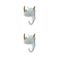 thumbnail image 3 of Wweixi Coat Hooks Easy To Install And Wide Application For Added In Daily Life White gold (rhino) 2Set, 3 of 6
