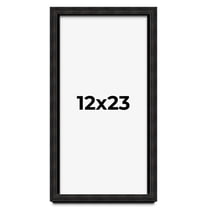 12x23 Shadow Box Black Rustic Barnwood Display Frame  | 1.125 Inch Deep | 0.875 Inch Moulding Width