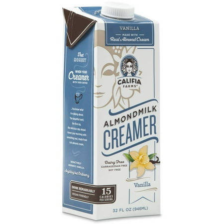 - (3 Pack) Califia Farms Almondmilk Coffee Creamer, Vanilla, 32 fl oz