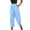 Blue, variant on Summer Pants for Women Linen Pants Suits for Women Metallic Linen Pant Premise Womens Pant Dress Big And Tall Work Stretch Comfy Sweats Woman's Clothes Elastic Drawstring Dark Beige M