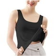 thumbnail image 2 of Otvok Summer Seamless Ice Silk Tank Top Womens Bottom Shirt Underwear Camisole Pajamas, 2 of 6
