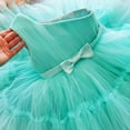 thumbnail image 4 of Odeerbi 2024 Girls Baby Long Skirt Solid Princess Bowknot Performance Dress Skirt Dress, 4 of 8