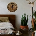 thumbnail image 7 of Wall Clock Decorative - Rustic Brown Wood Pattern Print 2D Vintage Wall Clocks Battery Operated Silent Non-Ticking for Bedroom, Living Room, Kitchen, Office, Classroom, 10 Inch, 7 of 7
