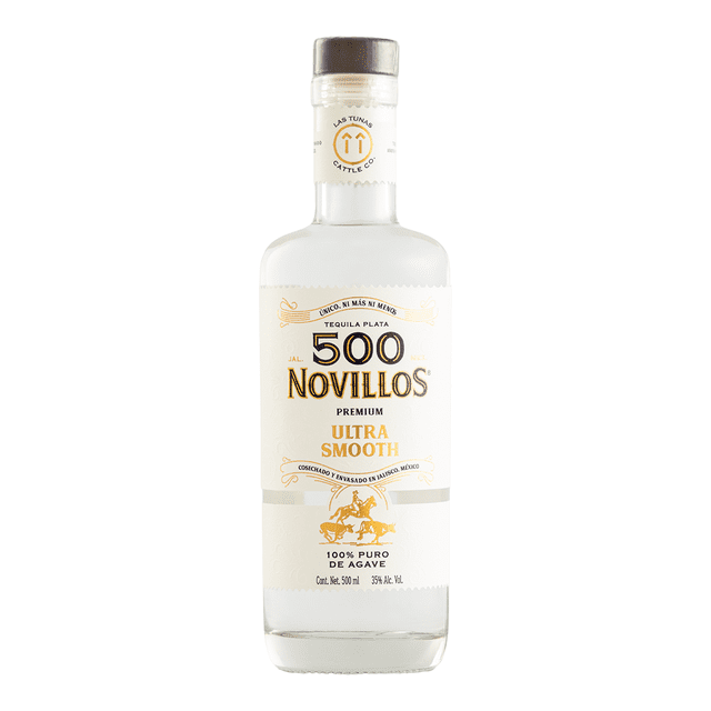 Tequila 500 Novillos Plata Premium Ultra Smooth 500 Ml 500 Novillos Tequila Plata