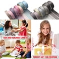 thumbnail image 5 of Juego de 16 rollos de cinta, juegos de cintas decorativas para manualidades, niños, álbumes de recortes, bricolaje, envoltura de regalos, 5 of 5