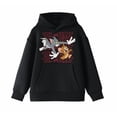 thumbnail image 2 of Tom and Jerry Chase Scene Boy's Black Sweatshirt-Small, 2 of 3