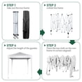 thumbnail image 4 of IVV 6.5x6.5ft Canopy Tent, Outdoor Shelter Folding Canopy with 4 Side Walls and Carry Bag for Commercial Events, Party, Backyard BBQ, Camping (White), 4 of 9