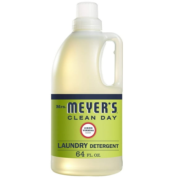 Mrs. Meyer’s Liquid Laundry Detergent Lemon Verbena - Biodegradable, Essential Oils - 64 Oz, 64 Loads