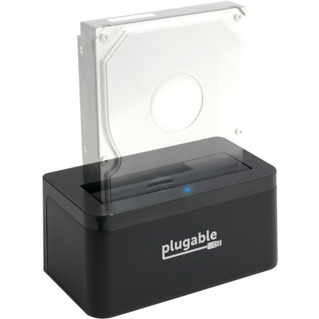 UPC: 0819927010975 | Plugable USB 3.1 Gen 2 10Gbps SATA Upright Hard Drive Dock and SSD Dock (includes both USB-C and USB 3.0 cables  supports 10TB+ drives)