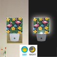 thumbnail image 2 of Yayeee LED Night Light for The Home Plug in With Light Sensors 2 Pack, Flamingo Floral Pattern, 2 of 6