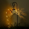 thumbnail image 1 of EIMELI  Solar Kettle Light with Hook Hanging Solar Lantern IP65 Waterproof LED Hanging Hollow-out Lamp Hollow-out  Landscape Light Solar Retro Lantern, 1 of 9
