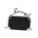 thumbnail image 2 of Bolso de mano Yinane para mujer con correa de cadena desmontable negro, 2 of 8