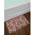 thumbnail image 2 of Cat Bath Mat, Little Kitties Cats Meow Pattern Funny Whiskers Comic Animals Graphic, Plush Bathroom Decor Mat with Non Slip Backing, 29.5" X 17.5", Dried Rose Beige Brown, by Ambesonne, 2 of 2