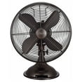 thumbnail image 2 of Hunter 90407 All Metal Retro Oscillating Table Fan w/3 Speeds, Onyx Copper, 2 of 7