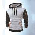 thumbnail image 5 of ZCFZJW Color Block Tactical Hoodies For Men Lightweight Regular Fit Casual Quater Zip Up Pullover Sweatshirt Trendy Workout Mens Hoodies with Multi-Pockets Gray XL, 5 of 8
