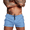 6 - Light Blue, variant on Men's Swim Trunk Quick Dry Swimwear Mesh Lining Bathing Suit Swimsuit Board Beach Sport Short