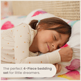 thumbnail image 3 of CGK Linens Soft & Vibrant Kids Sheet Set - Twin XL Size, Watercolor Hearts, 3 of 6