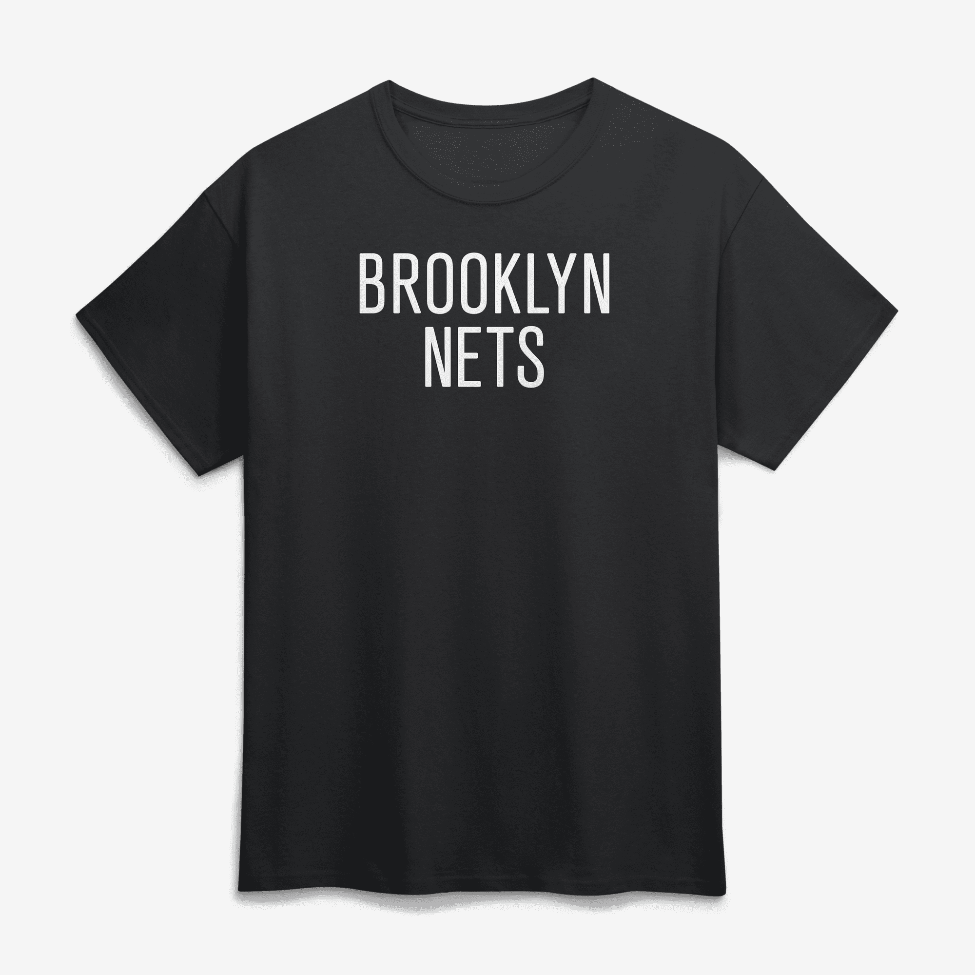 Men's Logo Athletic Black Brooklyn Nets Wordmark T-Shirt