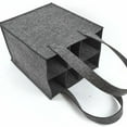 thumbnail image 3 of Miangastore Bottle Bag Carrier Wine Bag Grey Polyester Portable 1Set, 3 of 9
