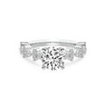 thumbnail image 5 of IGI Certified 5 Carat Round Shape Lab Grown Diamond Engagement Ring | 14K White Gold | Dorothea Side Stone Diamond Ring | FG-VS1-VS2 Quality Friendly Diamonds, 5 of 7