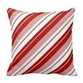 thumbnail image 5 of SUFAM Set of 4 Pillow Cases Stripe Pattern Peppermint Candy Swirl White Generic Christmas Candycane Red Throw Pillowcase Cover Cushion Case Home Decor 16x16 inch, 5 of 5