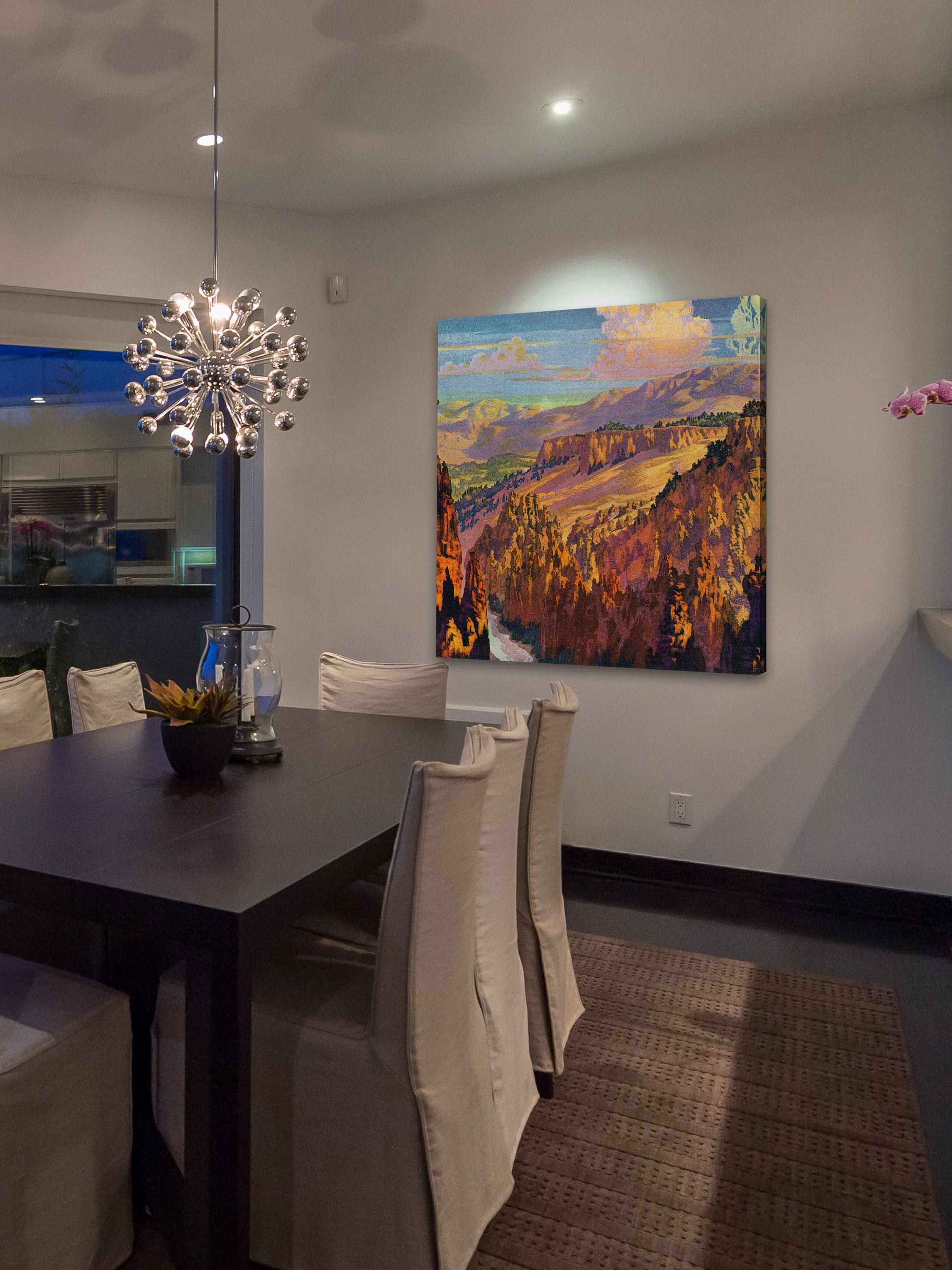 "Grand Canyon" Painting Print on Wrapped Canvas