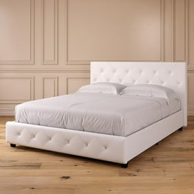 Glory Furniture Aaron G1890 Qb Up Queen Bed White Walmart Com
