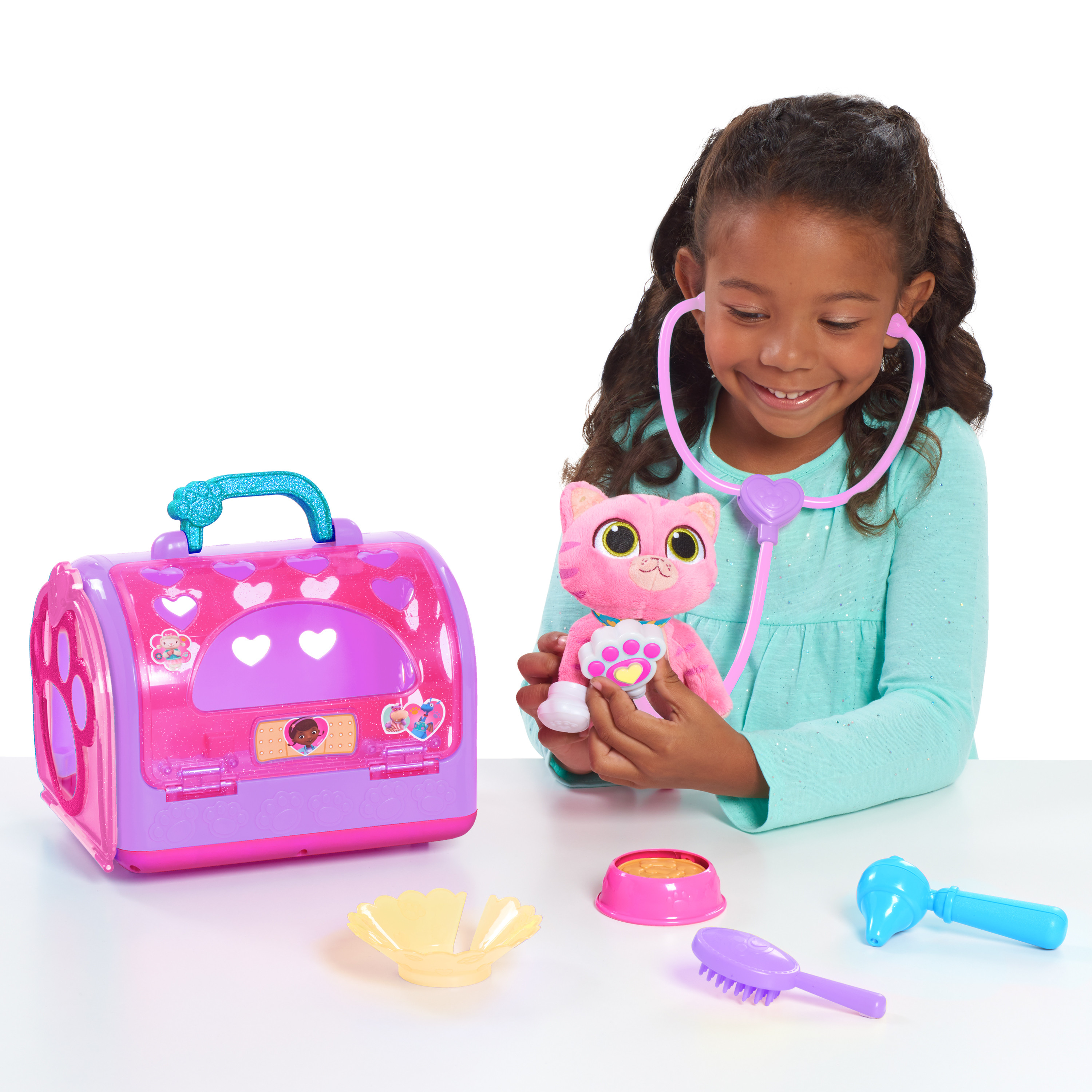 Doc McStuffins Pet Rescue On-the-Go Carrier, Whispers, Officially Licensed Kids Toys for Ages 3 Up, Gifts and Presents - image 3 of 8