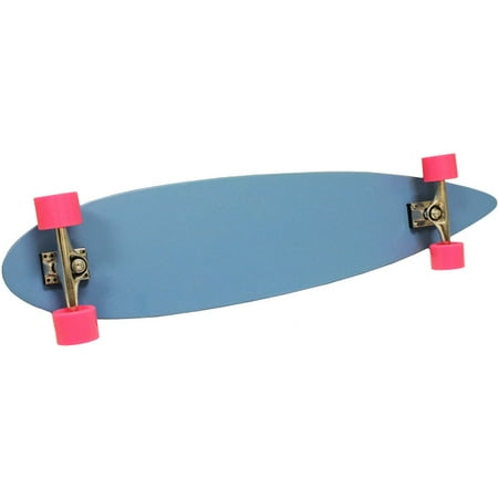 BLUE PINK LONGBOARD SKATEBOARD COMPLETE DECK, TRUCKS, (Best Budget Longboard Trucks)