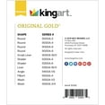 thumbnail image 6 of KINGART™ Original Gold, Premium Golden Taklon, Acrylic Handle Brushes, Set of 12, 6 of 7