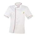 thumbnail image 3 of Esquirla Single Breasted Cook Short Sleeve Coat Red XXXL, 3 of 8