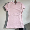 thumbnail image 5 of XYAIYT Basic Summer Tees for women Crew Neck Solid Color T-shirt Slim Short Sleeve Tops Daily Casual, 5 of 5