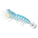 thumbnail image 5 of Cebo de madera falsa para camarones, pesca Wobbler, plantilla de calamar, señuelos de gancho de sepia luminosos artificiales, color azul, 5 of 5