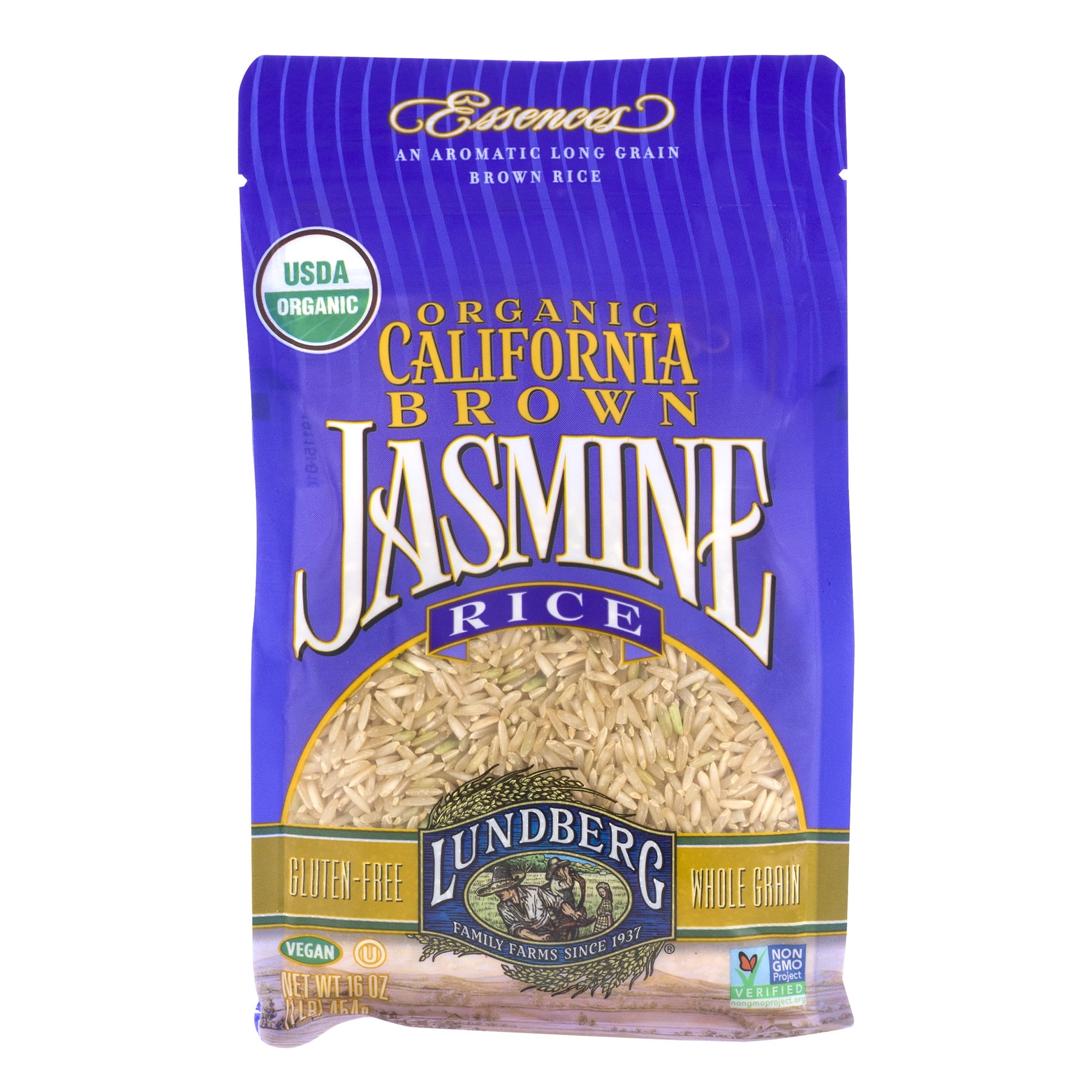 Lundberg Family Farms Organic California Brown Rice Jasmine, 16Oz