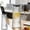 Gray, variant on Cififendec Lengthway Striped Glass Pitcher, Eagle-Beak Spout and 304 Stainless Steel Filter, Exquisite Heat-Resistant Tea Pot for Homemade Beverage Tea(Clear)