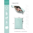 thumbnail image 4 of Punplita Women's Wallet with Wrist Strap Soft Faux Leather Handbag Purse, Large Zipper Pocket (Only Bag), 4 of 8