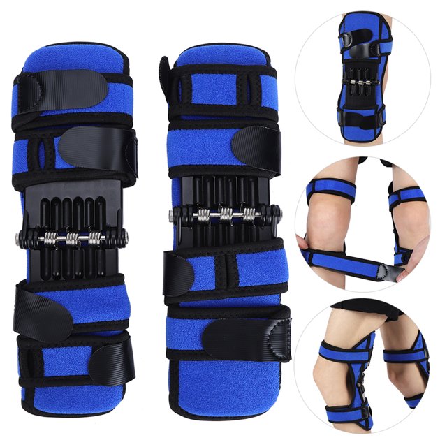 Adjustable 1 Pair Multifunctional Knee Protector, Patella Protector, For Arthritis Hiking Climbing Skiing Blue 1 Pair