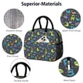 thumbnail image 4 of Womens DarkGray Cartoon Dinosaurs Pattern Lunch Box for Work,Insulated Lunch Bag for Women,Loncheras Para Mujer,Leakproof Adult Lunch Bag for Work,Beach,Travel,Picnic,Camping, 4 of 7