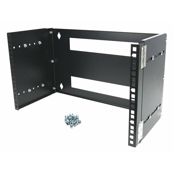 CNAweb 6U 19-Inch Hinged Extendable Wall Mount Bracket Network Equipment Rack