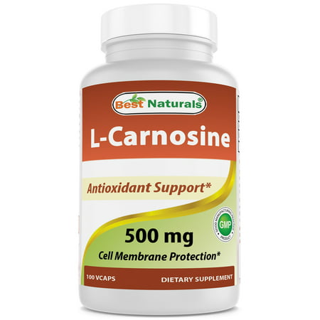 Best Naturals L-Carnosine 500 mg 100 Vcaps (Best L Glutathione Skin Whitening Pills)