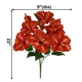 thumbnail image 3 of Mainstays 22 inches Indoor Artificial Hibiscus Bush, Orange Color., 3 of 8
