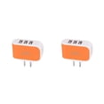 thumbnail image 1 of Methold USB Universal de 3 puertos para teléfono móvil, de enchufe europeo/estadounidense, adaptador de de pared de viaje, Type6 NO6, 1 of 1