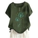 thumbnail image 1 of Camisas de Manga Corta para las Mujeres, Blusa de Botón de Impresión Casual con Cuello Redondo Hecha de Tela Suave Transpirable para Verano Primavera, Blusas de Manga Corta para las Mujeres, 1 of 4