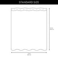 thumbnail image 5 of iDesign Sunrise Polyester Shower Curtain, 72" x 72", Sunrise Yellow, 5 of 5